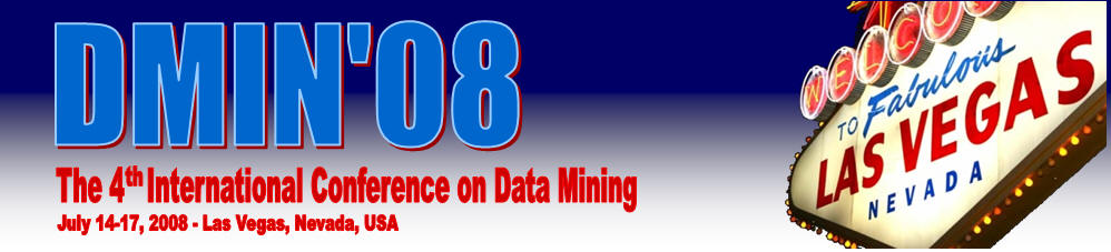 DMIN 2008 - The International Conference on Data Mining